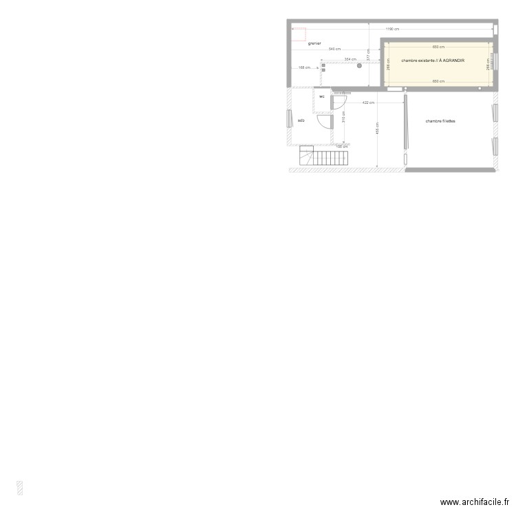 plan existant luttange B. Plan de 0 pièce et 0 m2