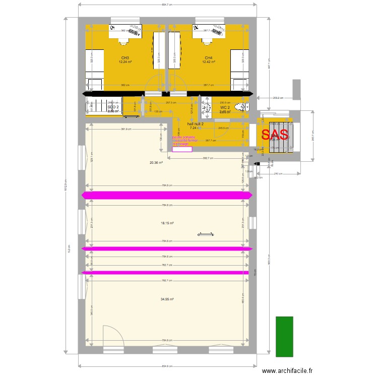 annexes poutres. Plan de 0 pièce et 0 m2