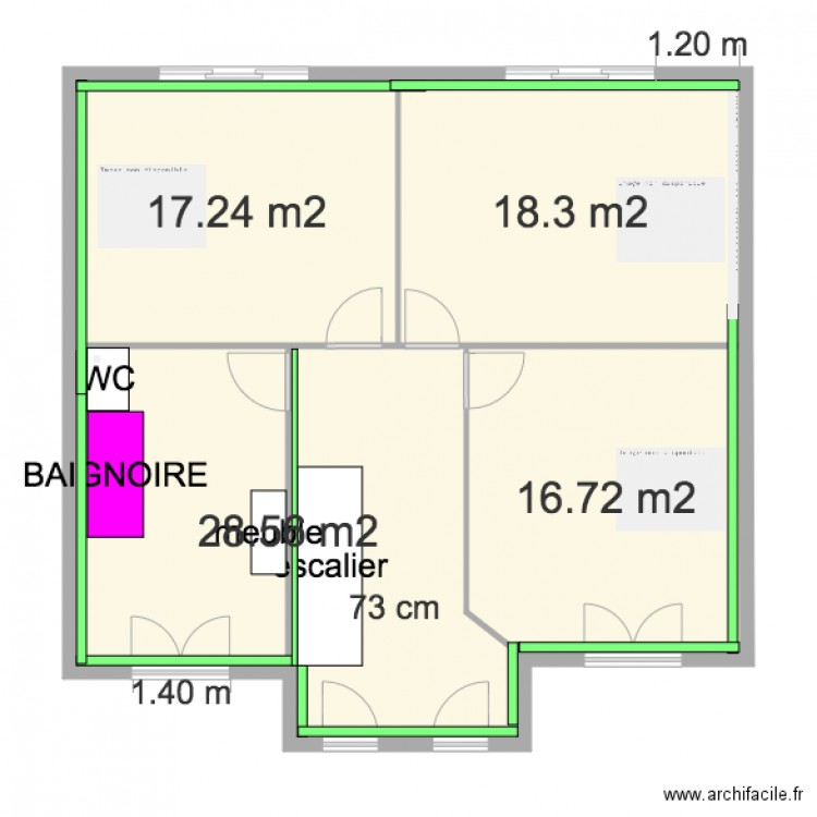 INT 1ER ETAGE . Plan de 0 pièce et 0 m2