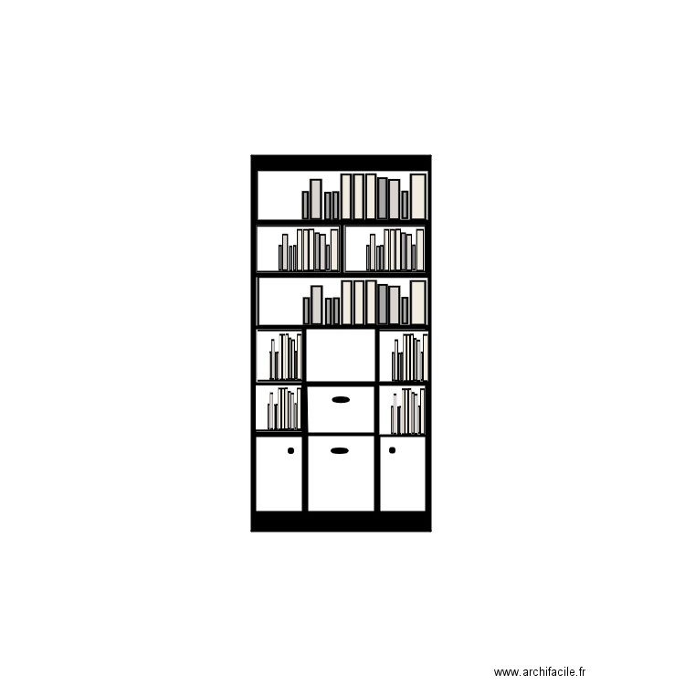 bibliotheque entree. Plan de 13 pièces et 2 m2