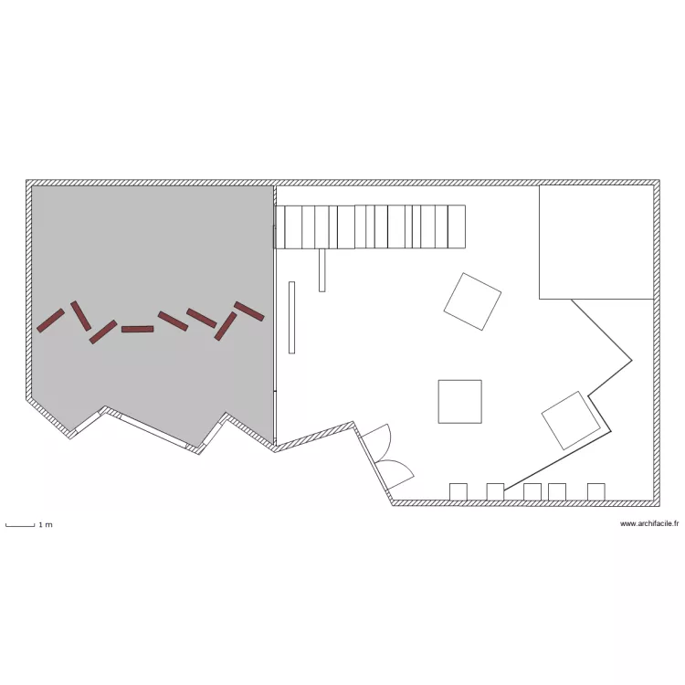 showroom. Plan de 