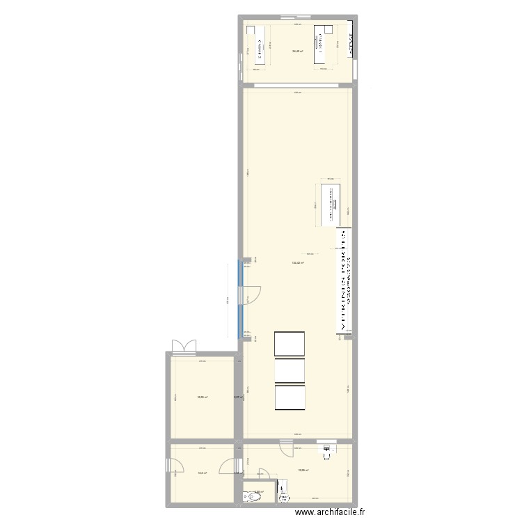 NOS FERMES BOUTIQUE. Plan de 8 pièces et 213 m2