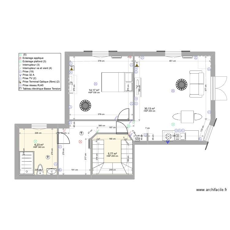 1Etage. Plan de 0 pièce et 0 m2