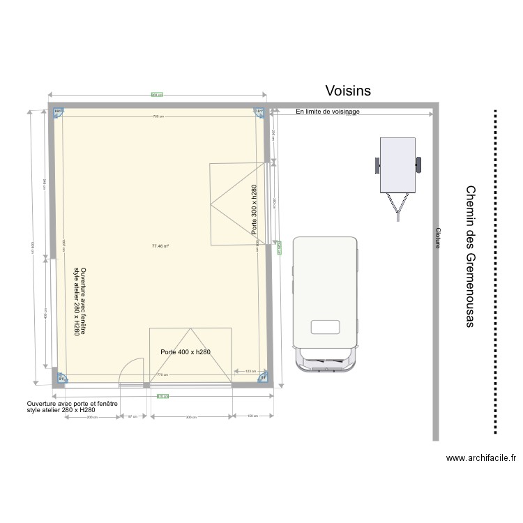 Atelier. Plan de 0 pièce et 0 m2