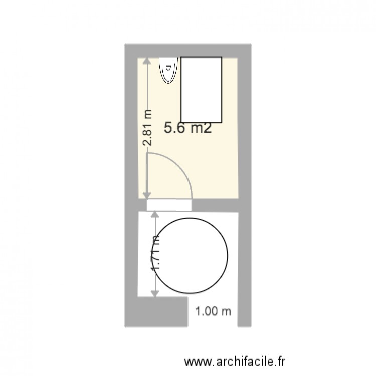 Plan WC Pinocchio. Plan de 0 pièce et 0 m2