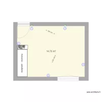 chambre violette vide