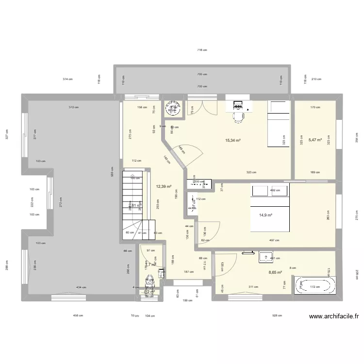 C&eacute;lia-10 Etage. Plan de 