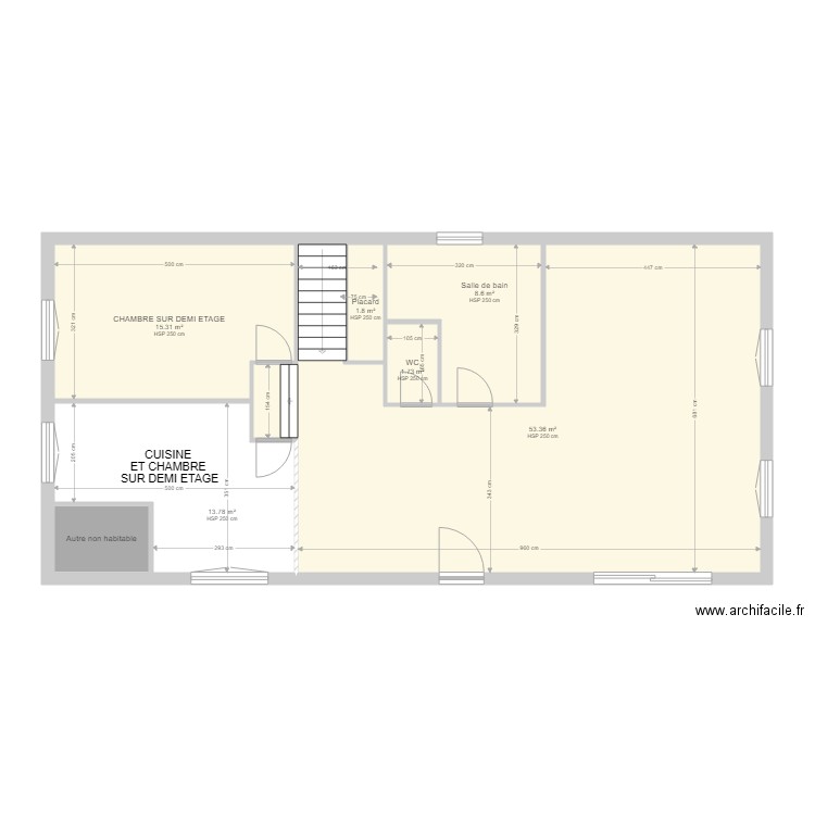 THORAL ET COTTE. Plan de 0 pièce et 0 m2