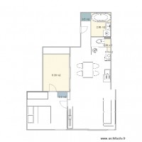 plan SDB entrée et WC séparé