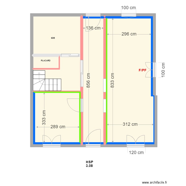 TRICOIRE PROJET FINI. Plan de 0 pièce et 0 m2