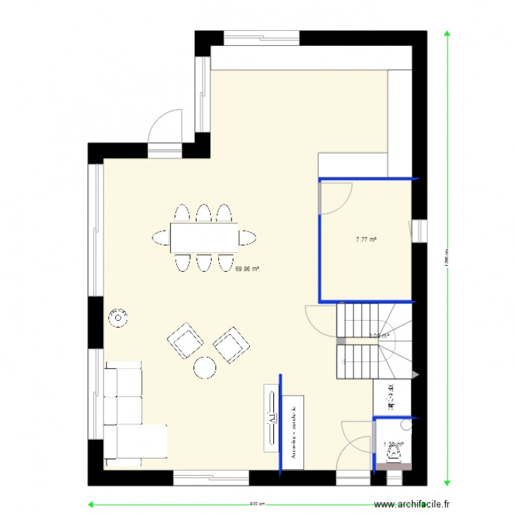 Choisy nouveau projet. Plan de 0 pièce et 0 m2