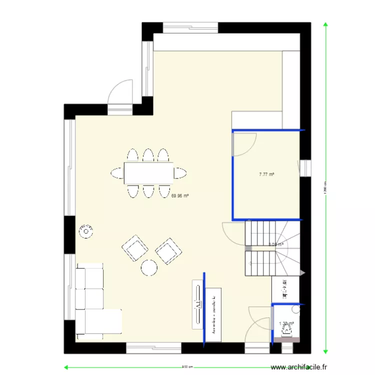Choisy nouveau projet. Plan de 