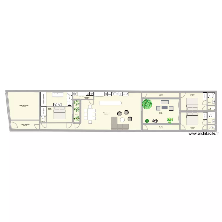Commerce Lodi. Plan de 16 et 180 m² Commerce Lodi. Plan de 16 et 180 m²