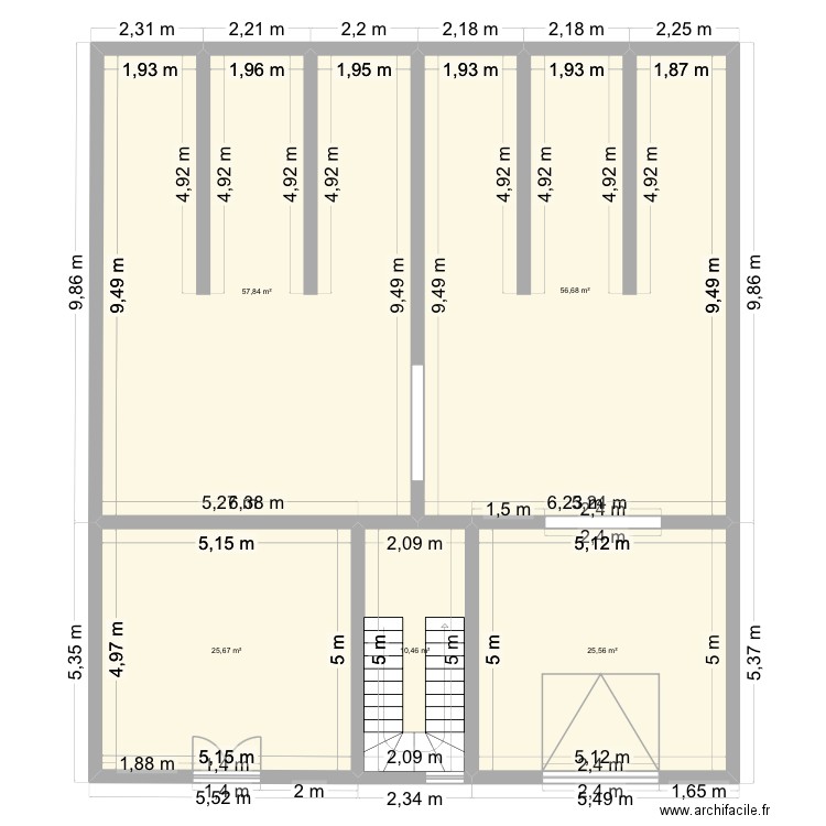 Immeuble Awa Marie. Plan de 5 pièces et 176 m2