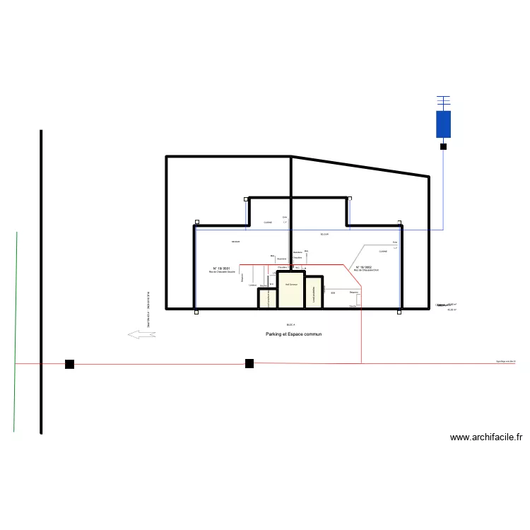 duchesse neupr&eacute; rez. Plan de 