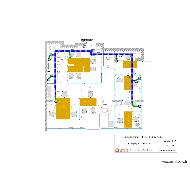 Kinougarde Angle Ventilation. Plan de 
