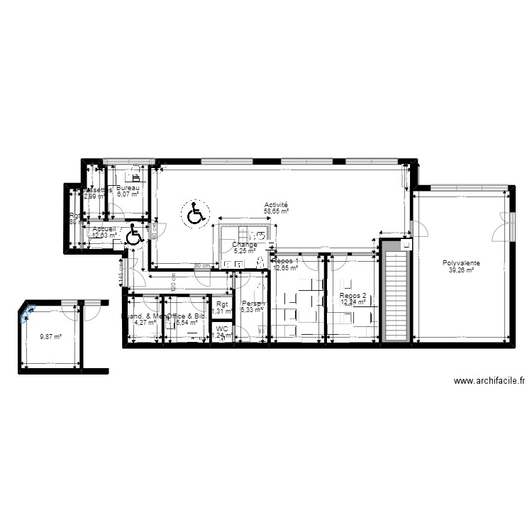 Saint Thibault des vignes 77 PROJET V ArL 240522. Plan de 16 pièces et 188 m2