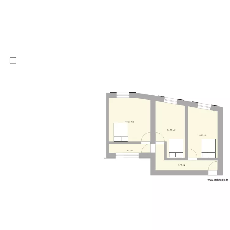 mareugheol premier etage. Plan de 