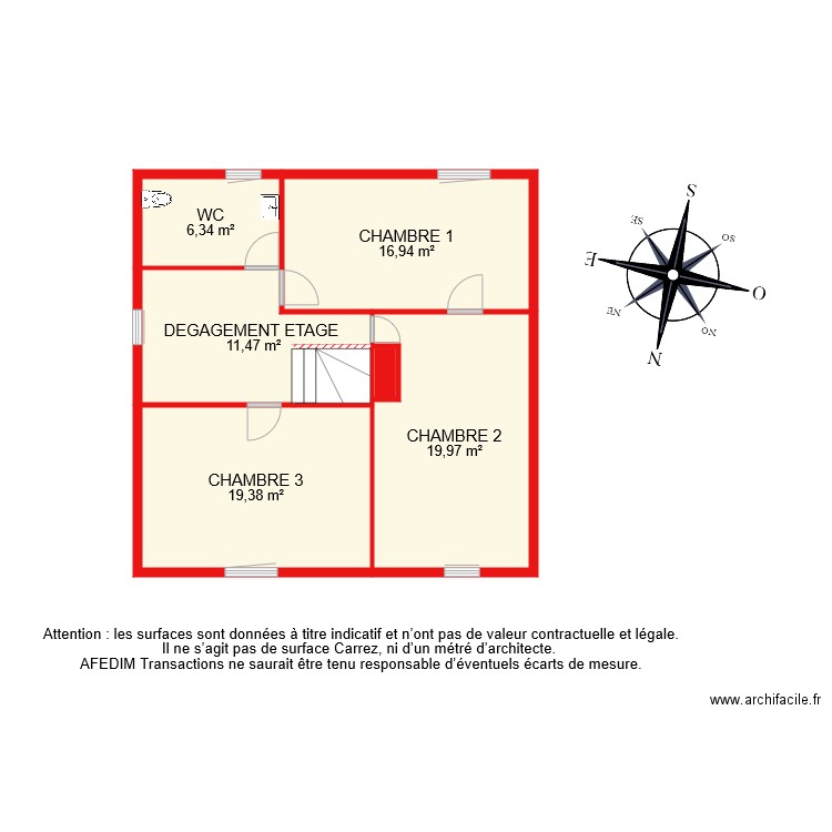 BI 7541 ETAGE . Plan de 0 pièce et 0 m2