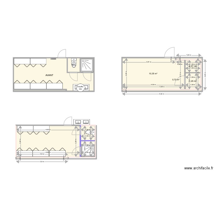 vestiaire Mercedes. Plan de 0 pièce et 0 m2