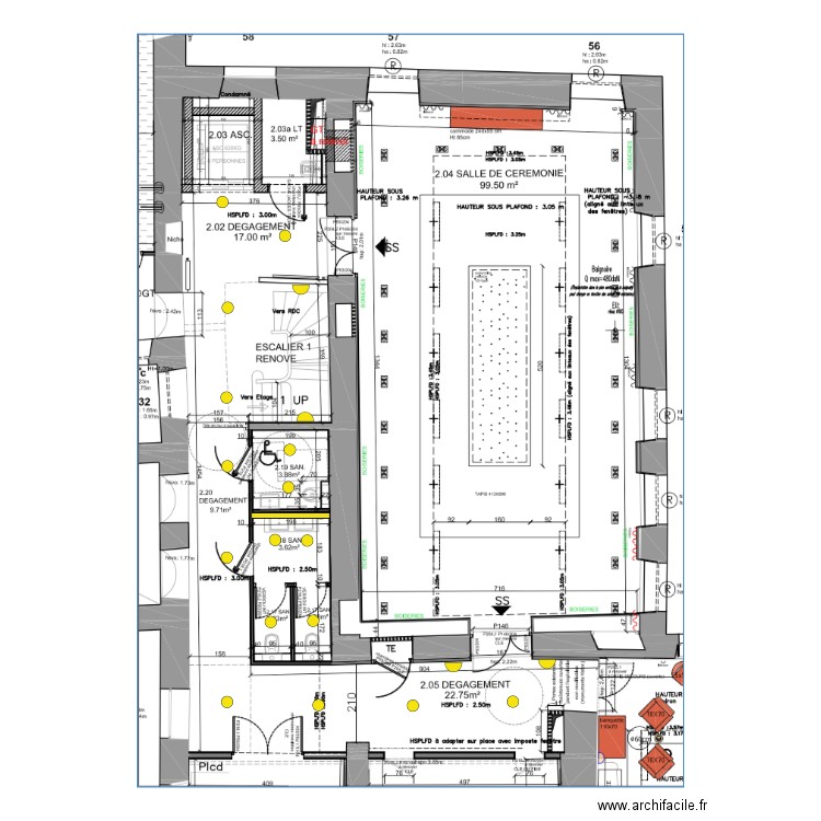 Couloir RDC. Plan de 0 pièce et 0 m2