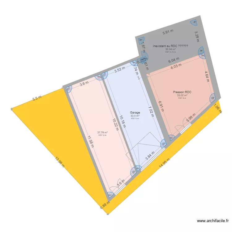 2 Grange G&eacute;raldine G pour JPL. Plan de 
