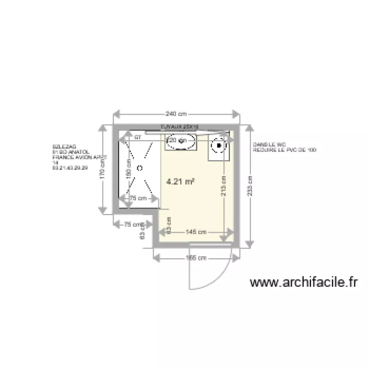 SZLEZAG AVION . Plan de 