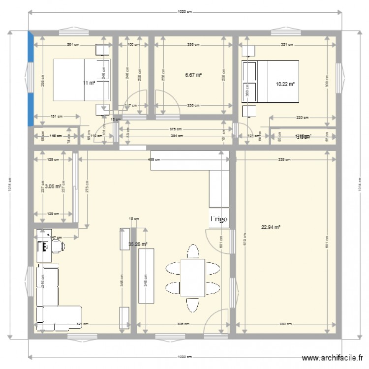 m20. Plan de 0 pièce et 0 m2