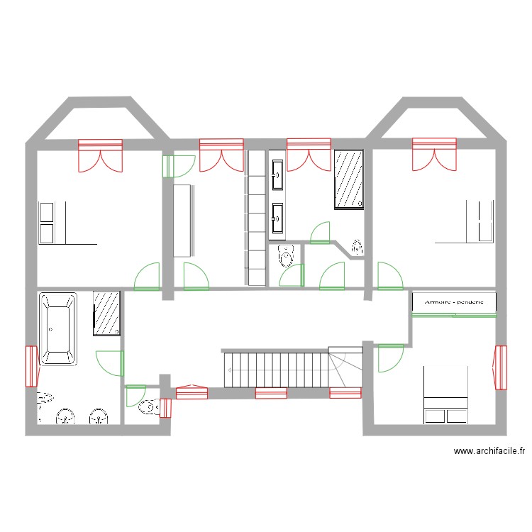 1er ETAGE a. Plan de 0 pièce et 0 m2