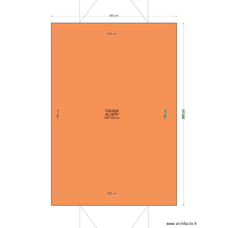 garage. Plan de 0 pièce et 0 m2