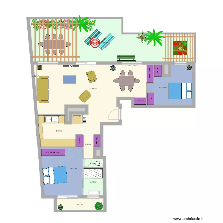 appart V6. Plan de appart V6. Plan de