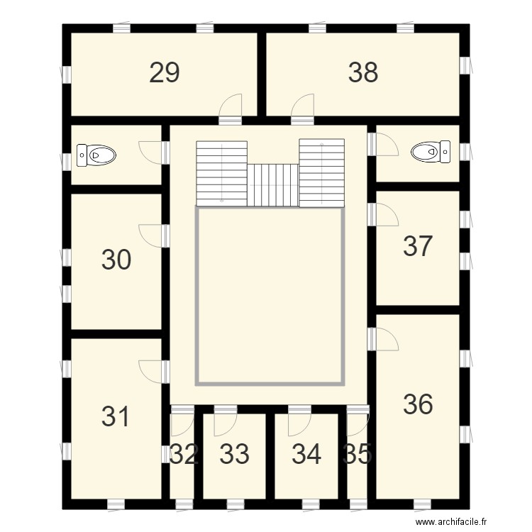 IUE second floor plan. Plan de 0 pièce et 0 m2