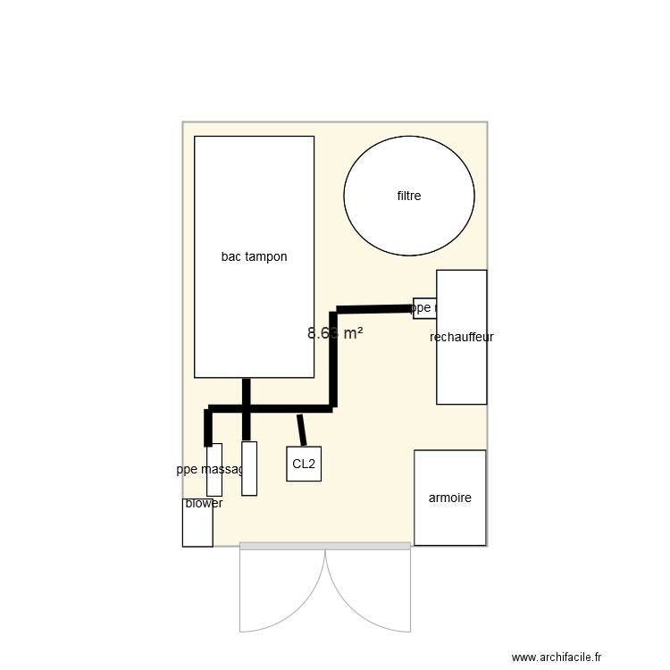 LOCAL SPA BASTIDE. Plan de 0 pièce et 0 m2