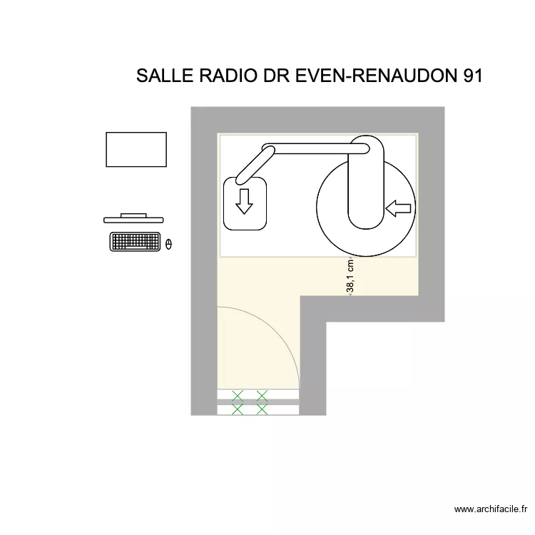 SALLE RX DR EVEN RENAUDON. Plan de 