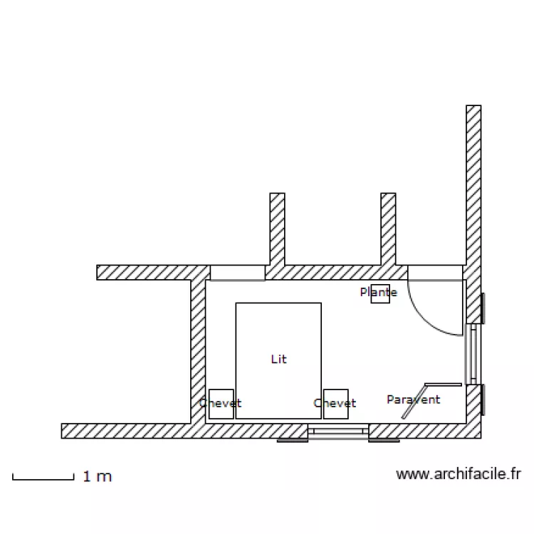 Chambre. Plan de Chambre. Plan de