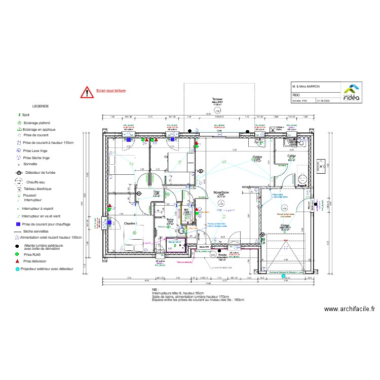 BARRON GILLES MARIE BERTHE. Plan de 0 pièce et 0 m2