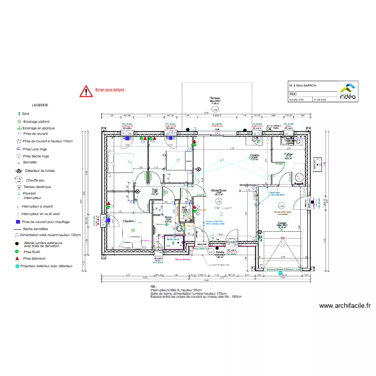 BARRON GILLES MARIE BERTHE. Plan de BARRON GILLES MARIE BERTHE. Plan de