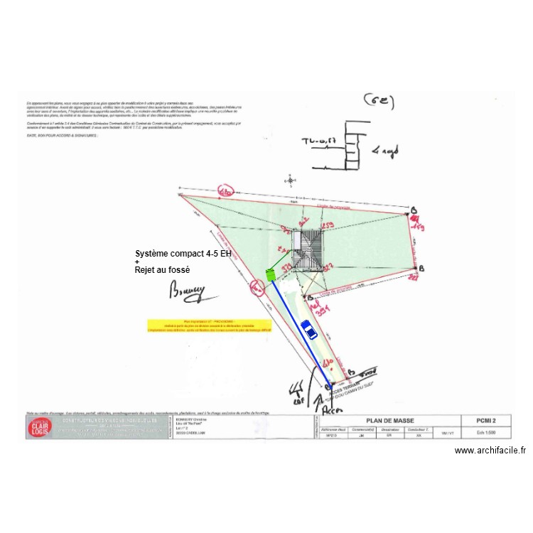 Bonnery. Plan de 0 pièce et 0 m2