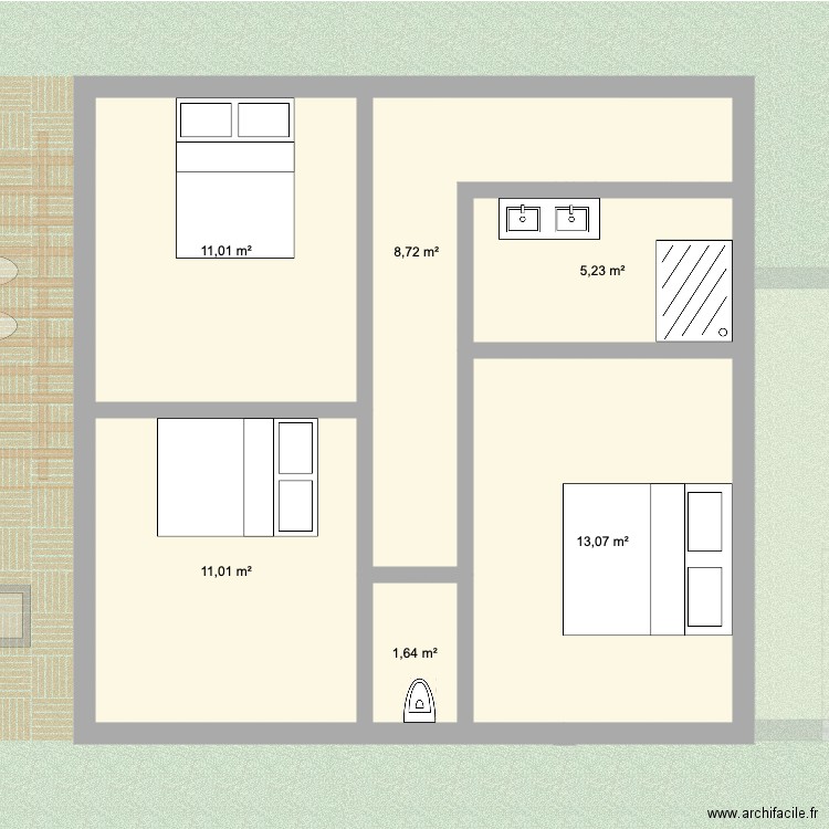 projet maison. Plan de 0 pièce et 0 m2