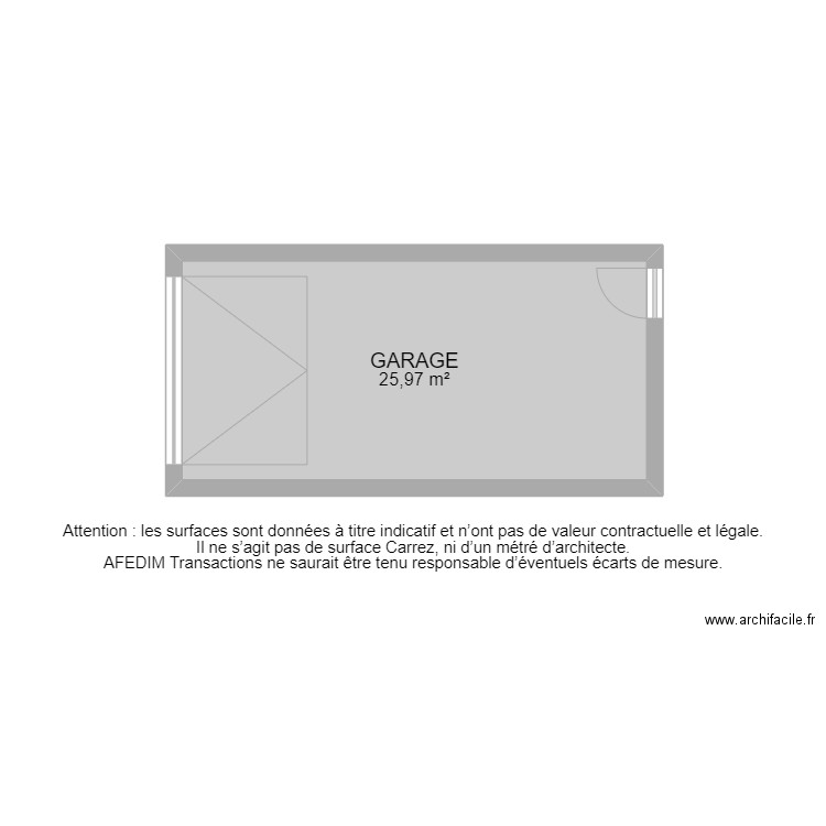 BI12270 - GARAGE. Plan de 0 pièce et 0 m2