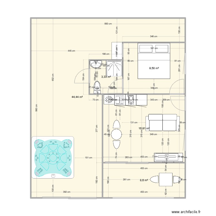 love room. Plan de 0 pièce et 0 m2