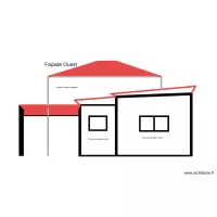 extension Garage Fa&ccedil;ade Ouest