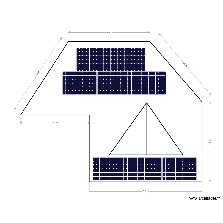 MAISON COLIN Gilles. Plan de 