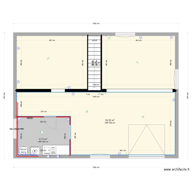 plan  maison SOUS SOL . Plan de 0 pièce et 0 m2