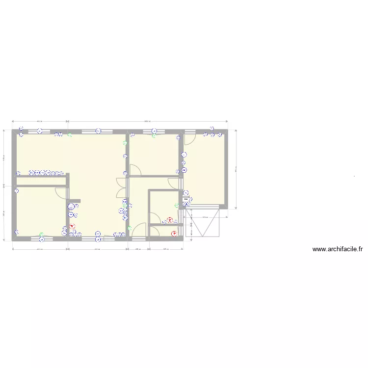 Casa Surface-Dimensions. Plan de Casa Surface-Dimensions. Plan de