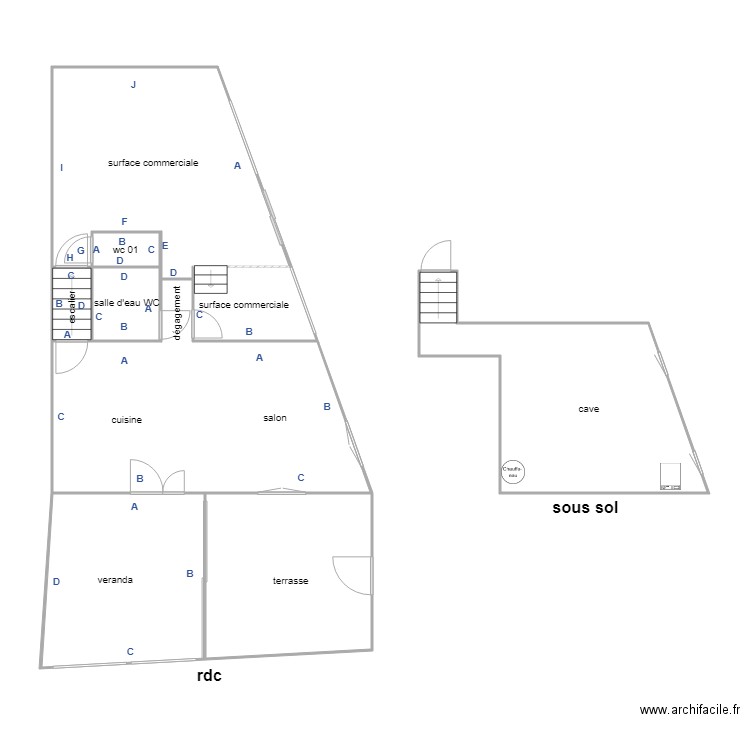 vaurillon PB rdc. Plan de 0 pièce et 0 m2