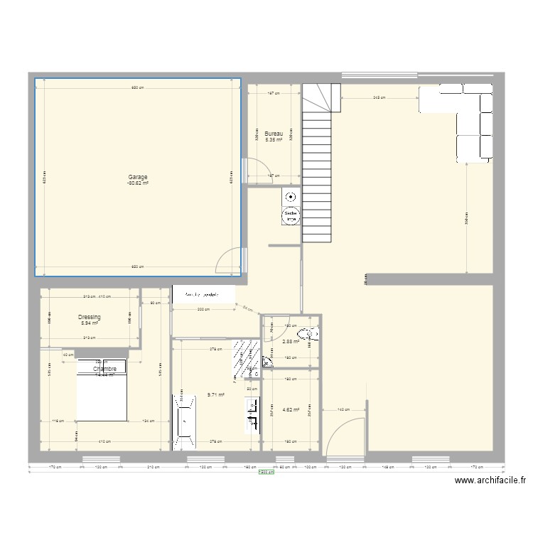 début projet 15. Plan de 0 pièce et 0 m2