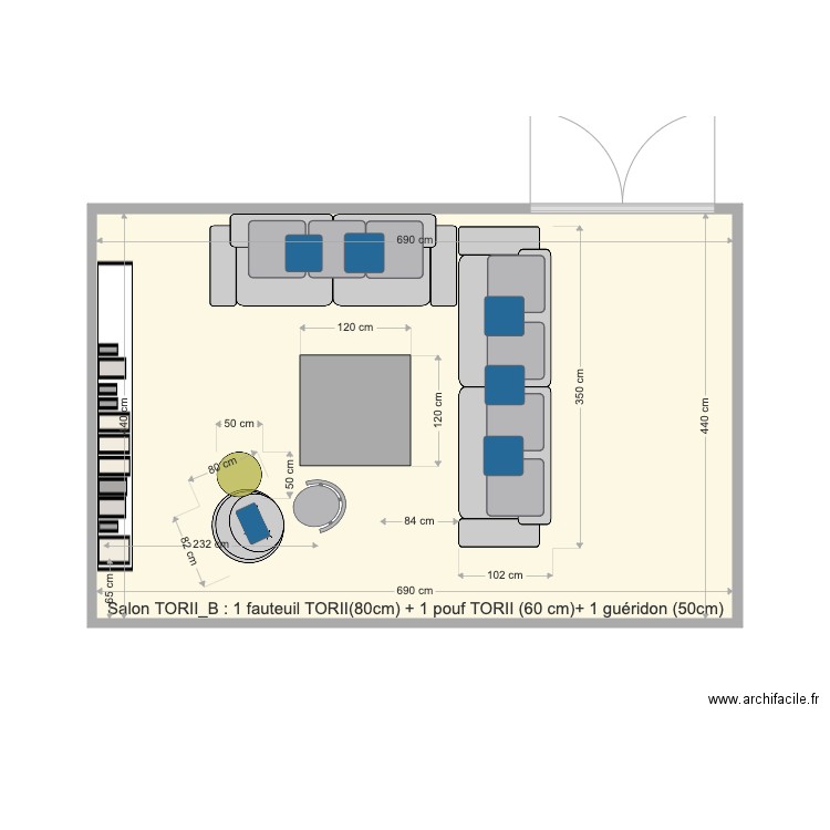 SALON TORII B. Plan de 0 pièce et 0 m2