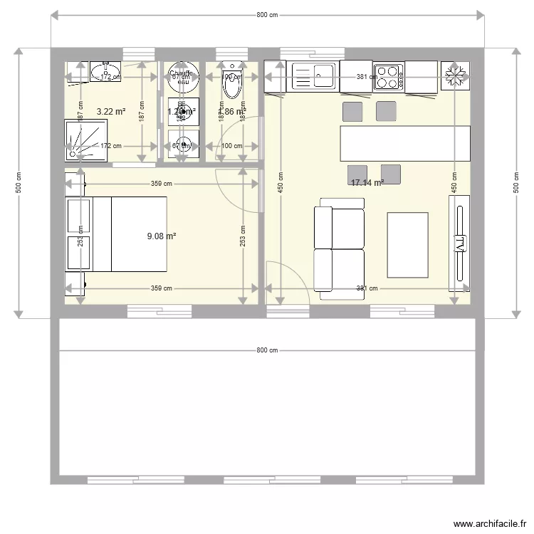 CHALET. Plan de 