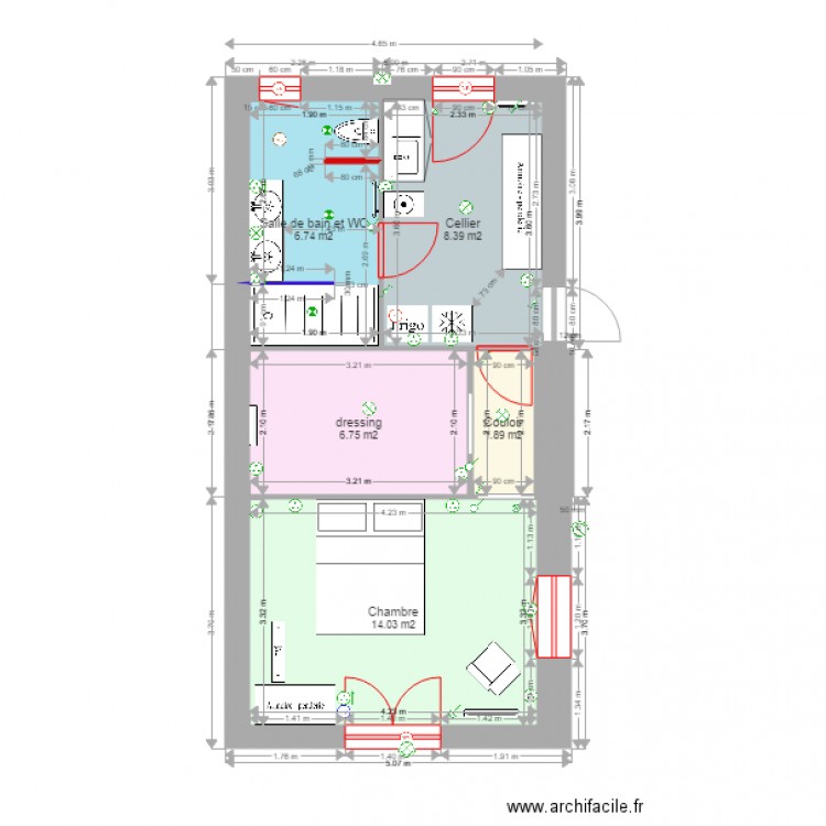 extension 4 pièces 38m hab 22 juin17h. Plan de 0 pièce et 0 m2